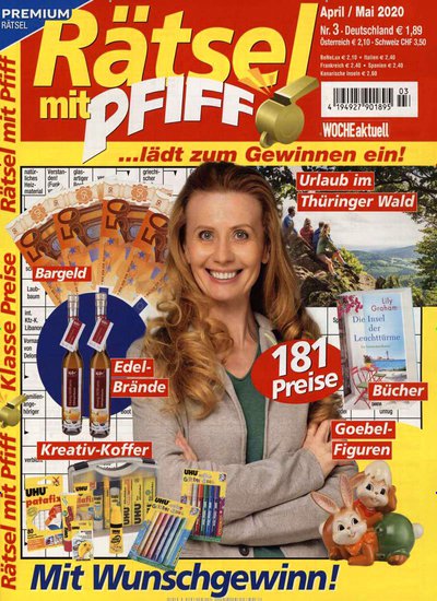 Zeitschrift Rätsel mit Pfiff Abonnement mit Praemie