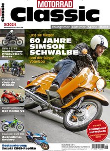 Titelblatt der Zeitschrift Motorrad Classic im Prämienabo