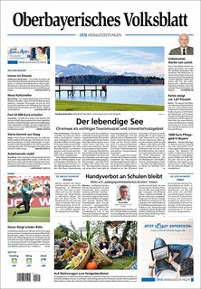 Titelblatt der Zeitschrift Oberbayerisches Volksblatt